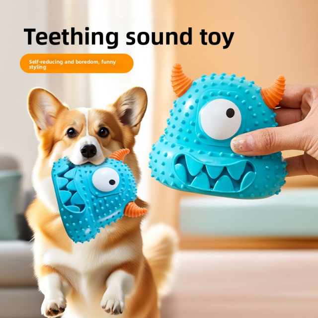 Hot Selling Squeaky Monster Series Dog Pet Toys Chew Resistant & Easy to Clean Made of TPR Material Cartoon Style,U-ME PET LUV,New Monster Squeakers: Tough, Chew-Proof & Washable TPR Dog Toys