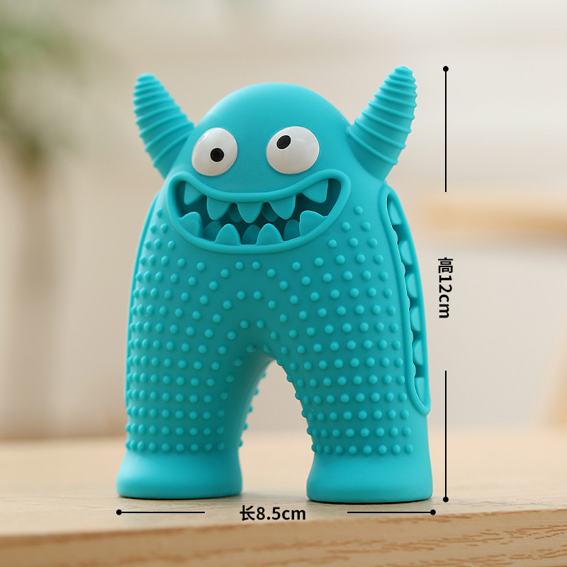 Hot Selling Squeaky Monster Series Dog Pet Toys Chew Resistant & Easy to Clean Made of TPR Material Cartoon Style,U-ME PET LUV,New Monster Squeakers: Tough, Chew-Proof & Washable TPR Dog Toys