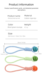 Interactive Watermelon Rope Toy Tear-Resistant Dental Chewer for Large Breed Aggressive Chewers Daily Use,U-ME PET LUV,ses engineering terminology ("tensile strength", "biofilm formation")