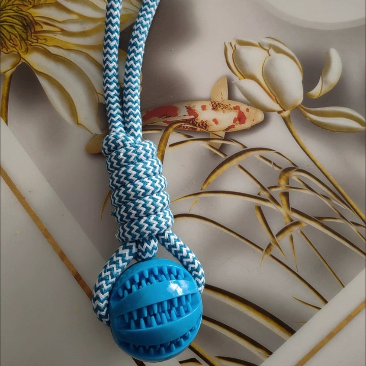 Interactive Watermelon Rope Toy Tear-Resistant Dental Chewer for Large Breed Aggressive Chewers Daily Use,U-ME PET LUV,ses engineering terminology ("tensile strength", "biofilm formation")