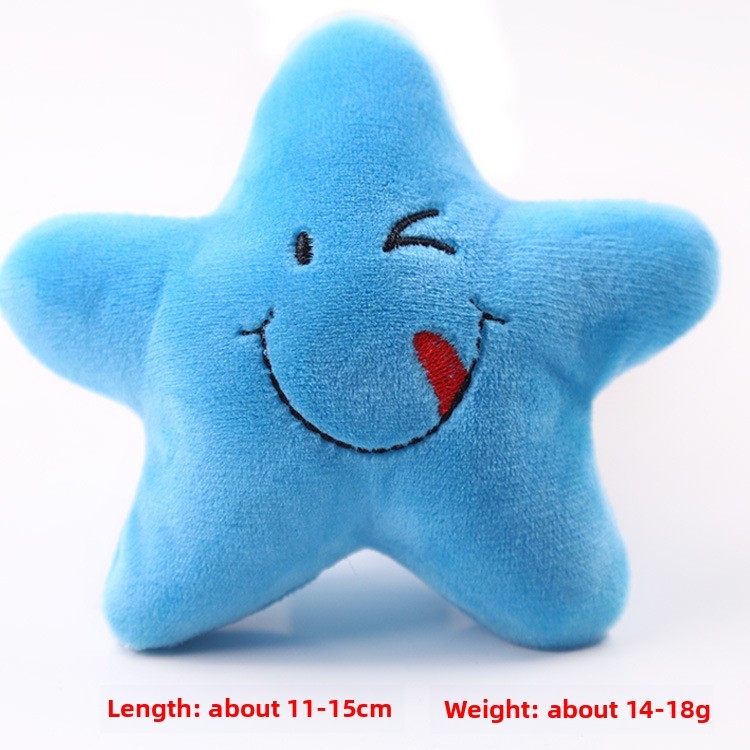 Pet Squeaky Toys - Star - Shaped Plush Fun,U-ME PET LUV,Pet Squeaky Toys - Star - Shaped Plush Fun