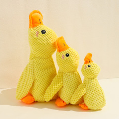 Small Medium Luxury Dogs' Chew Toy Hot-Selling Squeaky Plush Duck Durable Eco-Friendly Bedtime Companion for Daily Use,U-ME PET LUV,Squeaky Chew-Proof Duck Buddy - Plush Dog Toy for or Small & Medium & Large Dogs