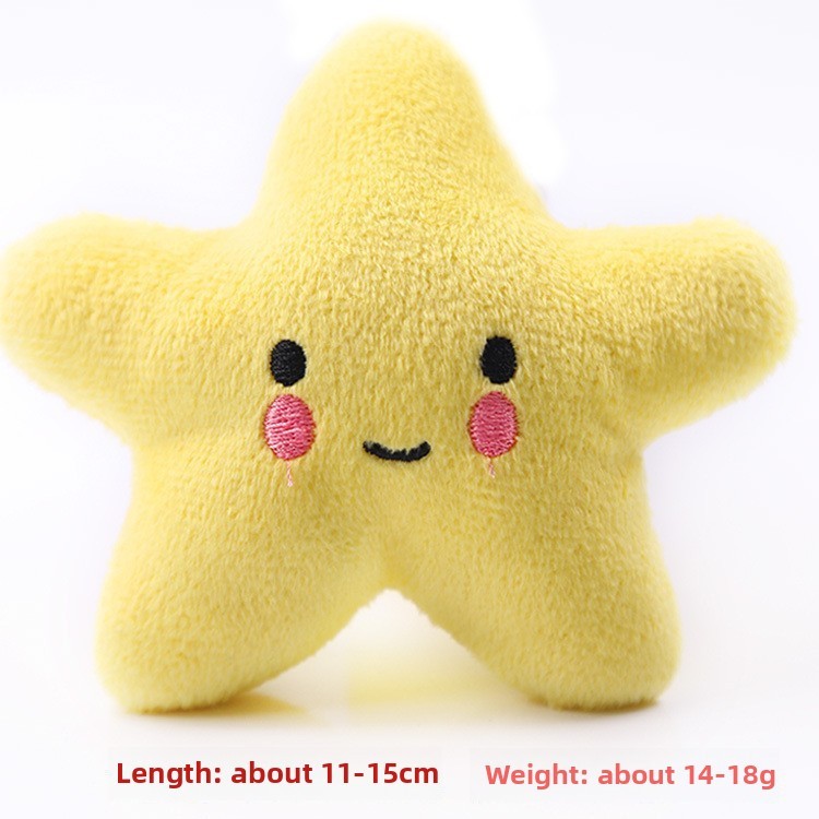 Pet Squeaky Toys - Star - Shaped Plush Fun,U-ME PET LUV,Pet Squeaky Toys - Star - Shaped Plush Fun