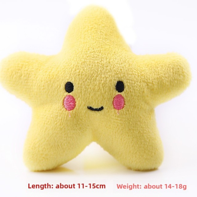 Pet Squeaky Toys - Star - Shaped Plush Fun,U-ME PET LUV,Pet Squeaky Toys - Star - Shaped Plush Fun