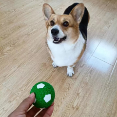 Hot-Selling Interactive Squeaky Latex Pet Toy Ball Self-Biting Hi-Depressed Dog & Cat Teeth Cleaning Products,U-ME PET LUV,Unchewable Squeak Soccer - Natural Rubber Dog Ball (Best Seller!)