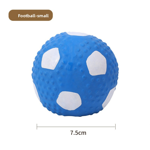 Hot-Selling Interactive Squeaky Latex Pet Toy Ball Self-Biting Hi-Depressed Dog & Cat Teeth Cleaning Products,U-ME PET LUV,Unchewable Squeak Soccer - Natural Rubber Dog Ball (Best Seller!)