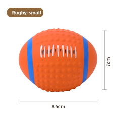 Hot-Selling Interactive Squeaky Latex Pet Toy Ball Self-Biting Hi-Depressed Dog & Cat Teeth Cleaning Products,U-ME PET LUV,Unchewable Squeak Soccer - Natural Rubber Dog Ball (Best Seller!)