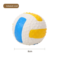 Hot-Selling Interactive Squeaky Latex Pet Toy Ball Self-Biting Hi-Depressed Dog & Cat Teeth Cleaning Products,U-ME PET LUV,Unchewable Squeak Soccer - Natural Rubber Dog Ball (Best Seller!)