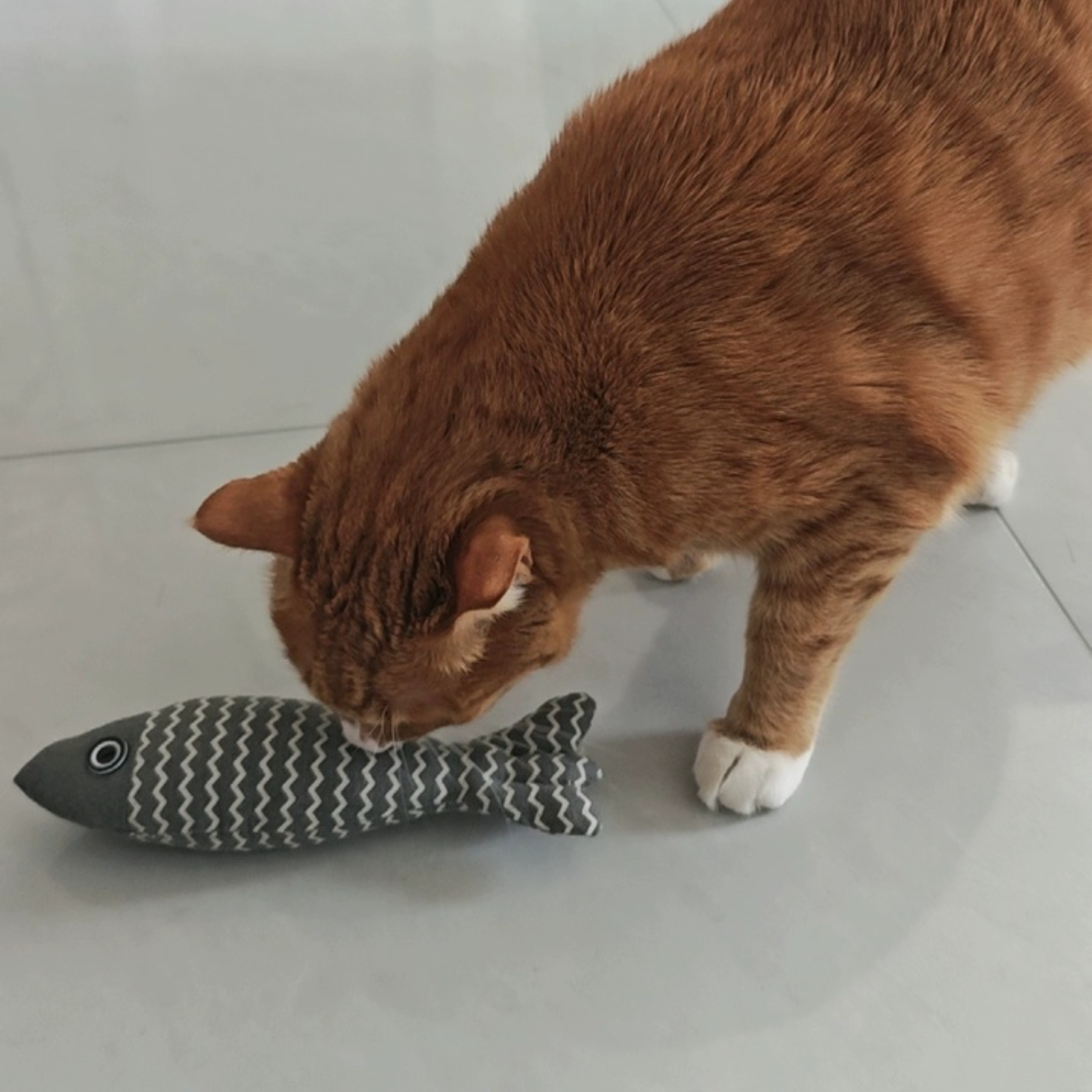 Hot-Selling Catnip Jute Fish Toy Interactive Linen Chew Stick for Kittens Daily Use Cartoon Style Self-Play Fun Boredom Relief,U-ME PET LUV,Bestselling Catnip Linen Fish Cat Toy - Realistic Kitten Teether for Self - Play & Boredom Relief