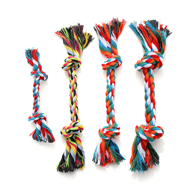 Durable Double Knot Cotton Rope Dog Chew Toy with Ball Fashionable Pet Chewing Toy for Aggressive Chewers Daily Use,U-ME PET LUV,Dog Rope Knot Chew Ball – Pull-Style Dual-Knot Cotton Toy