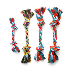 Durable Double Knot Cotton Rope Dog Chew Toy with Ball Fashionable Pet Chewing Toy for Aggressive Chewers Daily Use,U-ME PET LUV,Dog Rope Knot Chew Ball – Pull-Style Dual-Knot Cotton Toy