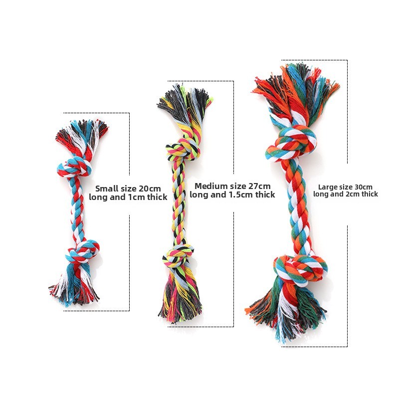 Durable Double Knot Cotton Rope Dog Chew Toy with Ball Fashionable Pet Chewing Toy for Aggressive Chewers Daily Use,U-ME PET LUV,Dog Rope Knot Chew Ball – Pull-Style Dual-Knot Cotton Toy