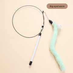 Manufacturer Direct Cat Dancing Wand - Self-Activating Bell Toy for Playtime,U-ME PET LUV,Feather Frenzy Jingle Wand - Interactive Cat Toy with Colorful Feathers & Bell