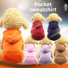 Wholesale Sporty Hoodie Pet Clothes for Dogs and Cats Washable with Pockets for Autumn Winter Collection,U-ME PET LUV,Summer Pet Round-Neck T-Shirt - Breathable Soft Dog & Cat Clothing for Small to Medium Breeds (Teddy, Bichon Frise, Cats) | Cute Comfortable Apparel