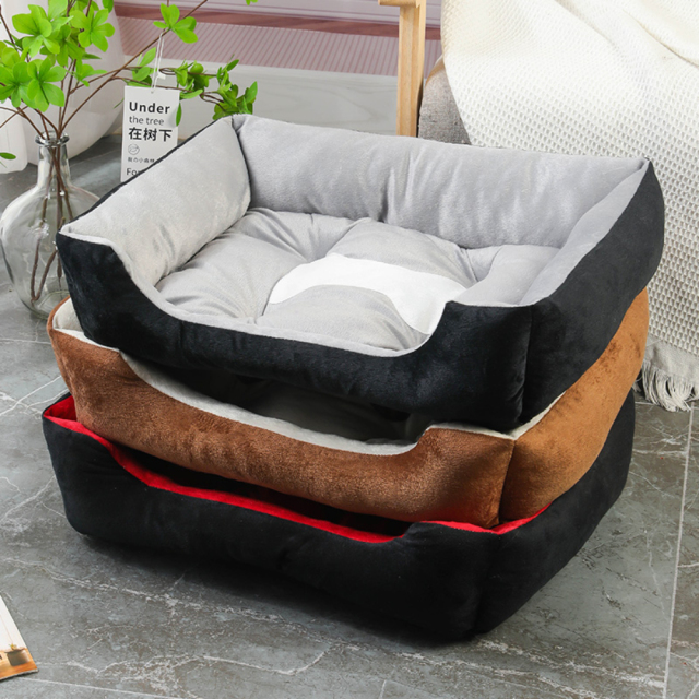 Luxury Dog Bed Cave Universal Four Seasons Pet Nest Mat with Winter ...