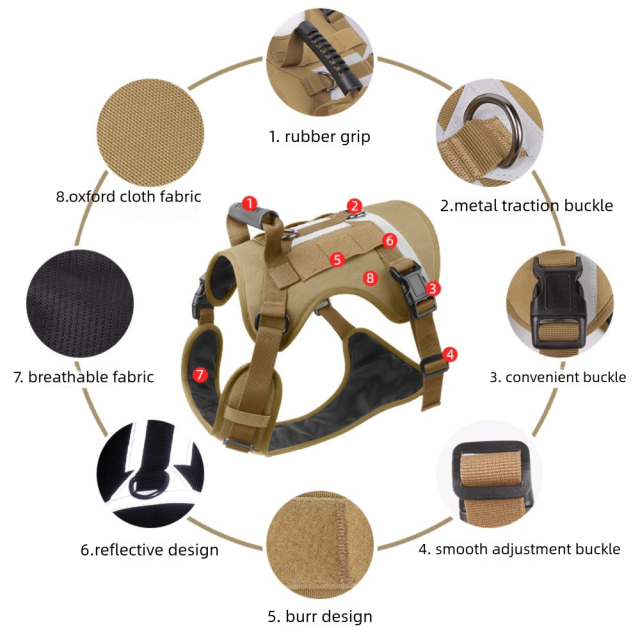 New Medium and Large Dog Harness U-Shaped Training Dog Service Dog Tactical Harness Strap Tactical Reflective Traction Rope Simple Sport Style for Dog Walking Training,U-ME PET LUV,New U-Shaped Training Dog Service Dog Tactical Harness Strap Tactical Reflective Traction Rope Simple Sport Style for Dog Walking Training