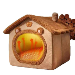 Wholesale Four Seasons Universal Removable Washable Cat House Dog Bed Winter Warm Nest for Cats and Dogs Semi-Closed Design Pet Products,U-ME PET LUV,Wholesale Four Seasons Universal Removable Washable Cat House Winter Warm Nest for Cats and Dogs Semi-Closed Design