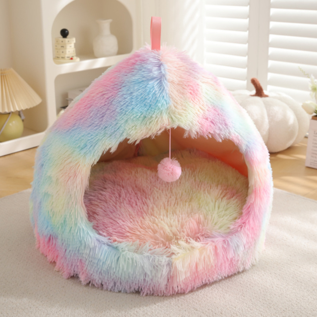 Pet Beds Luxury Winter Pet Nest for Cats Dogs Plush Mat Modern Cartoon Design Deep Sleep Feature Heating System New Fashionable Pet Cage,U-ME PET LUV,Luxury Winter Pet Nest for Cats Dogs Plush Mat Modern Cartoon Design Deep Sleep Feature Heating System New Fashionable Pet Cage