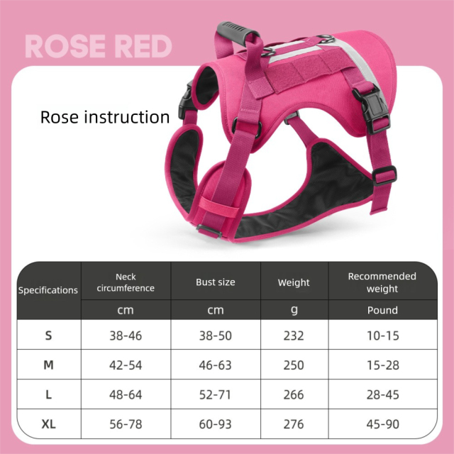 New Medium and Large Dog Harness U-Shaped Training Dog Service Dog Tactical Harness Strap Tactical Reflective Traction Rope Simple Sport Style for Dog Walking Training,U-ME PET LUV,New U-Shaped Training Dog Service Dog Tactical Harness Strap Tactical Reflective Traction Rope Simple Sport Style for Dog Walking Training