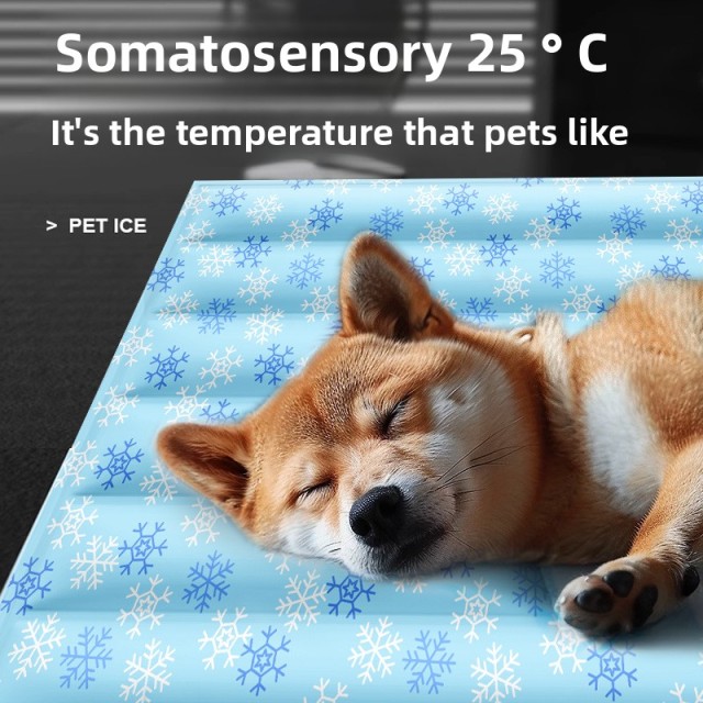 Hot-Selling Cartoon Print Summer Pet Bed Mat Waterproof Gel Cooling Pad for Dogs & Cats with Ice Technology,U-ME PET LUV,Pet Cooling Mat - Self-Cooling Gel Pad for Hot Dogs & Cats