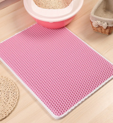 2-Layer Extra Large EVA Cat Litter Trapper Mat Washable Anti-Tracking Floor Protector,U-ME PET LUV,Breathable Rattan Cooling Pad - Summer Pet Bed for Dogs & Cats