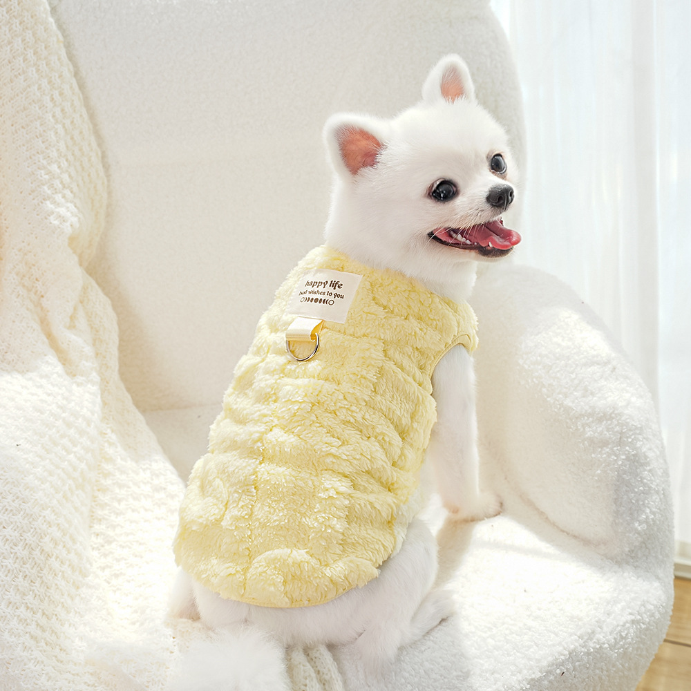 Small Dog Teddy Poodle Apparel Classic Winter Clothes with Fleece Lining Lightweight Washable Foldable Made of Polyester,U-ME PET LUV,Cozy Fleece Winter Outfits for Small Dogs and Cats (Fits Poodles, Bichons, Pomeranians)