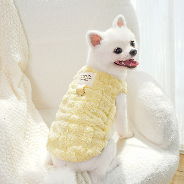 Small Dog Teddy Poodle Apparel Classic Winter Clothes with Fleece Lining Lightweight Washable Foldable Made of Polyester,U-ME PET LUV,Cozy Fleece Winter Outfits for Small Dogs and Cats (Fits Poodles, Bichons, Pomeranians)