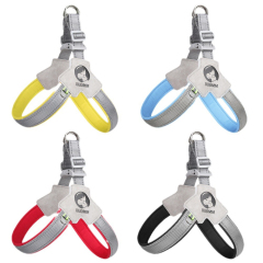 Wholesale New Dog Chest Strap Saddle Breathable Reflective Pet Leash Button Closure Simple Cartoon Leather Cloth for Dog Walking,U-ME PET LUV,Suitable for Large and Medium-sized Dogs Saddle-style Breathable Anti-pull Harness