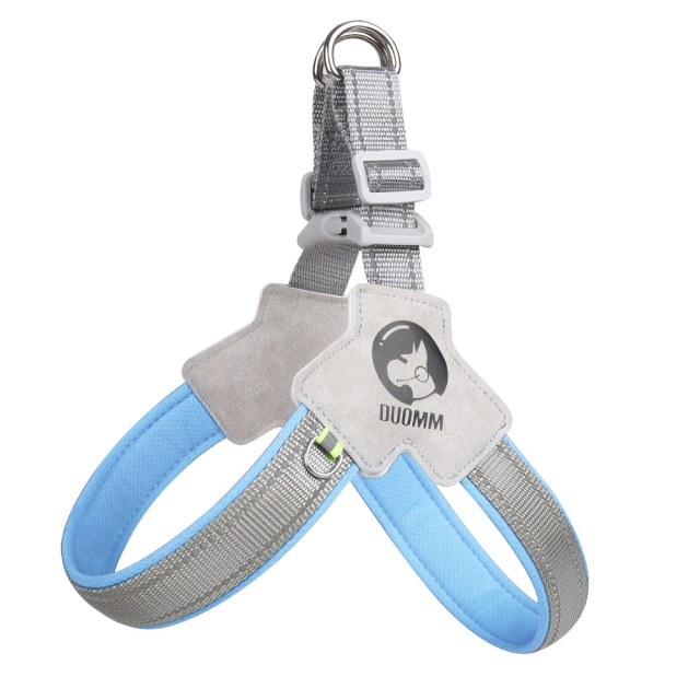 Wholesale New Dog Chest Strap Saddle Breathable Reflective Pet Leash Button Closure Simple Cartoon Leather Cloth for Dog Walking,U-ME PET LUV,Suitable for Large and Medium-sized Dogs Saddle-style Breathable Anti-pull Harness