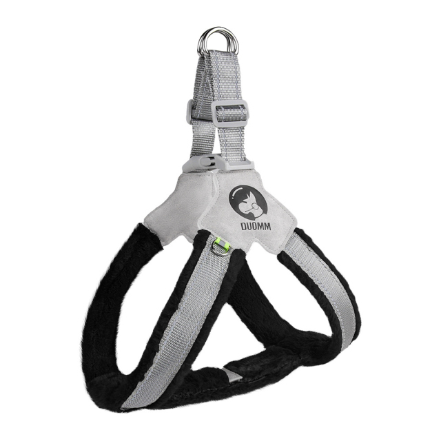 Wholesale New Dog Chest Strap Saddle Breathable Reflective Pet Leash Button Closure Simple Cartoon Leather Cloth for Dog Walking,U-ME PET LUV,Suitable for Large and Medium-sized Dogs Saddle-style Breathable Anti-pull Harness