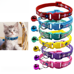 Hot Sale Wholesale Pet Supplies Simple Leather Dog Cat Collar Quick Release Flower Print Bell Collar Distinctive Spot Design,U-ME PET LUV,Hot Sale Wholesale Pet Supplies Simple Leather Dog Cat Collar Quick Release Flower Print Bell Collar Distinctive Spot Design