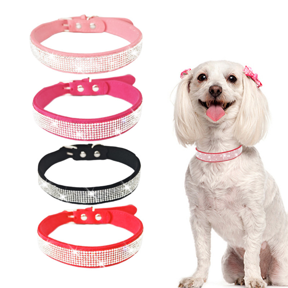 Microfiber Adjustable Cat and Dog Collar Modern Style Flash Drill Stick for Cross-Border Wholesale Pet Supplies,U-ME PET LUV,Microfiber Adjustable Cat and Dog Collar Modern Style Flash Drill Stick for Cross-Border Wholesale Pet Supplies
