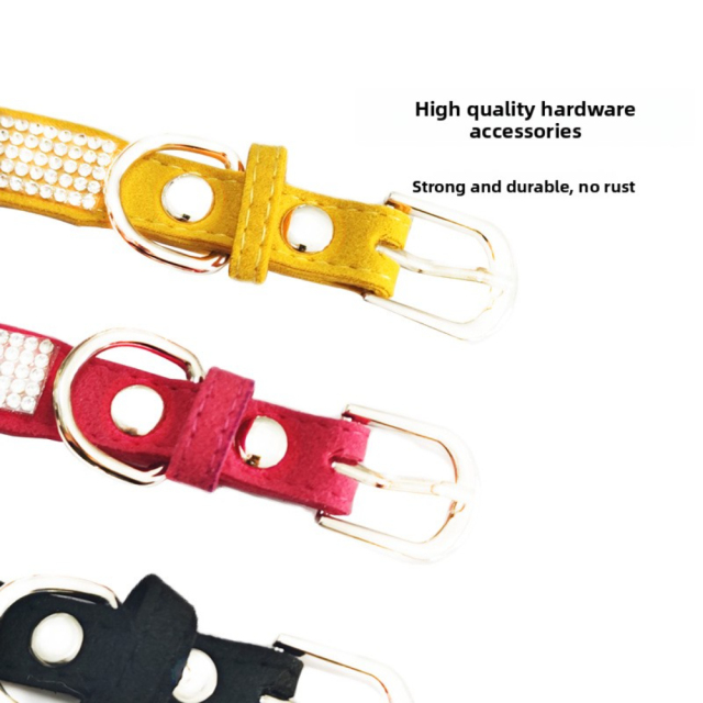 Microfiber Adjustable Cat and Dog Collar Modern Style Flash Drill Stick for Cross-Border Wholesale Pet Supplies,U-ME PET LUV,Microfiber Adjustable Cat and Dog Collar Modern Style Flash Drill Stick for Cross-Border Wholesale Pet Supplies