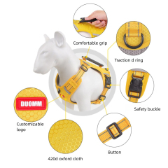 Fashion Luxury Pet Harness Cross-Border Explosion-Proof Dog Leash Reflective Commuter Chest and Back Strap for Medium to Large Dogs Pet Products,U-ME PET LUV,Fashion Cross-Border Explosion-Proof Dog Leash Reflective Commuter Chest and Back Strap for Medium to Large Dogs