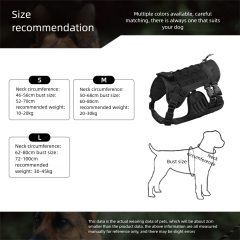 New Cross-Border Pet Harness Set Big Dog Tactical Vest XL Size Breathable and Reflective Anti-Splashing Dog Chest Strap for Medium Large Dogs,U-ME PET LUV,New Cross-Border Big Dog Tactical Vest XL Size Breathable and Reflective Anti-Splashing Dog Chest Strap for Medium Large Dogs