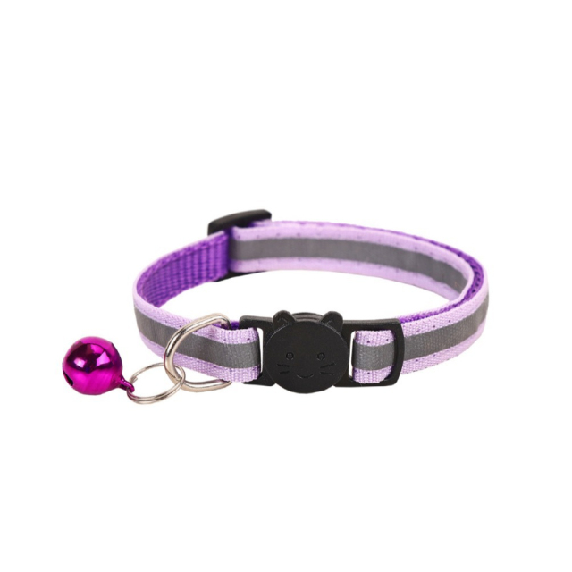 Wholesale New Luxury Round Ear Reflective Cat Head Collar Quick Release Safety Buckle Soft Polyester Bell Collar for Cats Spot,U-ME PET LUV,Wholesale New Luxury Round Ear Reflective Cat Head Collar Quick Release Safety Buckle Soft Polyester Bell Collar for Cats Spot