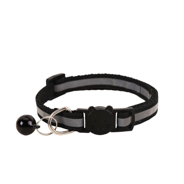 Wholesale New Luxury Round Ear Reflective Cat Head Collar Quick Release Safety Buckle Soft Polyester Bell Collar for Cats Spot,U-ME PET LUV,Wholesale New Luxury Round Ear Reflective Cat Head Collar Quick Release Safety Buckle Soft Polyester Bell Collar for Cats Spot