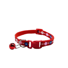 Hot Sale Wholesale Pet Supplies Simple Leather Dog Cat Collar Quick Release Flower Print Bell Collar Distinctive Spot Design,U-ME PET LUV,Hot Sale Wholesale Pet Supplies Simple Leather Dog Cat Collar Quick Release Flower Print Bell Collar Distinctive Spot Design