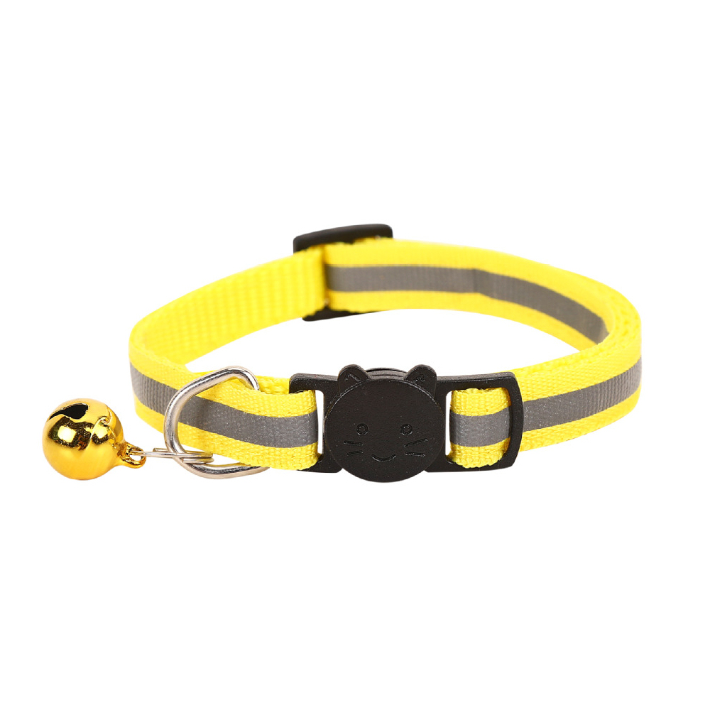 Wholesale New Luxury Round Ear Reflective Cat Head Collar Quick Release Safety Buckle Soft Polyester Bell Collar for Cats Spot,U-ME PET LUV,Wholesale New Luxury Round Ear Reflective Cat Head Collar Quick Release Safety Buckle Soft Polyester Bell Collar for Cats Spot