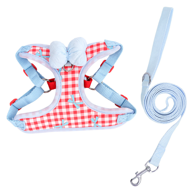 Luxurious Modern Cartoon-Style Anti-Break Dog Leash Soft Bow Sweet Wind Chest Strap Comfortable Ribbons Fashionable Breathable,U-ME PET LUV,Luxurious Modern Cartoon-Style Anti-Break Dog Leash Soft Bow Sweet Wind Chest Strap Comfortable Ribbons Fashionable Breathable