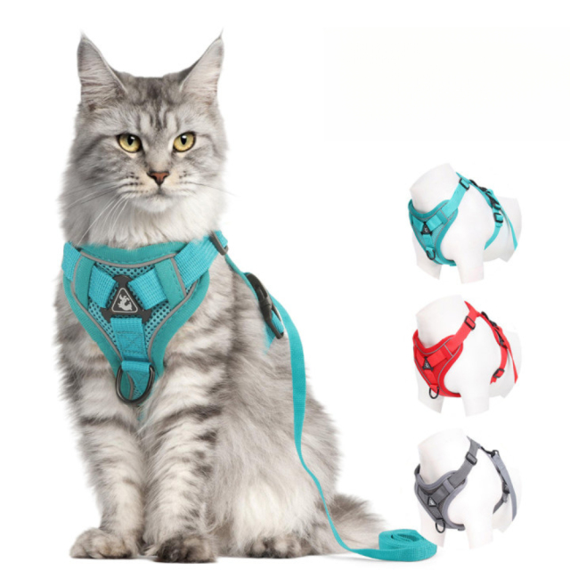 Wholesale Breathable Reflective Anti-Pull Mesh Pet Vest Harness Fashion for Small Medium Cats Dogs No Escape Dog Cat Harness,U-ME PET LUV,Wholesale Breathable Reflective Anti-Pull Mesh Pet Vest Harness Fashion for Small Medium Cats Dogs No Escape Dog Cat Harness