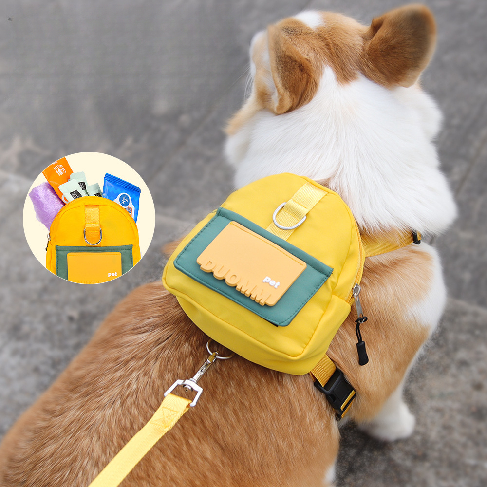 Wholesale Polyester Dog Leash Backpack Cartoon Style Reflective Feature Button Closure Outdoor Travel Pet Supply for Dogs,U-ME PET LUV,Wholesale Polyester Dog Leash Backpack Cartoon Style Reflective Feature Button Closure Outdoor Travel Pet Supply for Dogs