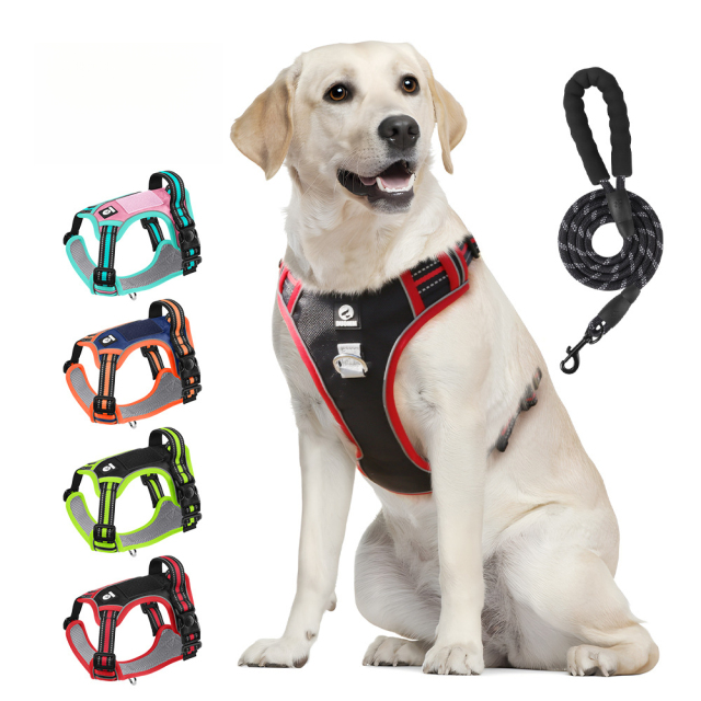 Wholesale Pet Products Upgraded Oxford Pet Chest Strap Vest Luxury Simple Reflective Dog Leash Commuter Explosion-Resistant Wear-Resistant Dog Harness,U-ME PET LUV,Upgraded Oxford Pet Chest Strap Vest Luxury Simple Reflective Dog Leash Commuter Explosion-Resistant Wear-Resistant Dog Harness