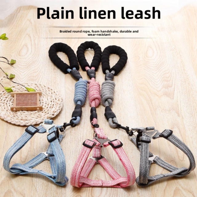 Fashionable Explosion-Proof Dog Leash Quick Release Chest Strap Button Nylon Alloy Pet Supplies Stylish Chest Back Linen Strap,U-ME PET LUV,Fashionable Explosion-Proof Dog Leash Quick Release Chest Strap Button Nylon Alloy Pet Supplies Stylish Chest Back Linen Strap