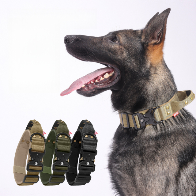 Hot Selling Pet Supplies Heavy Duty Tactical Dog Collar with Handle for Large Medium Dogs and No Pull Pet Training Collar Wholesale,U-ME PET LUV,Hot Selling Heavy Duty Tactical Dog Collar with Handle for Large Medium Dogs, No Pull Pet Training Collar Wholesale