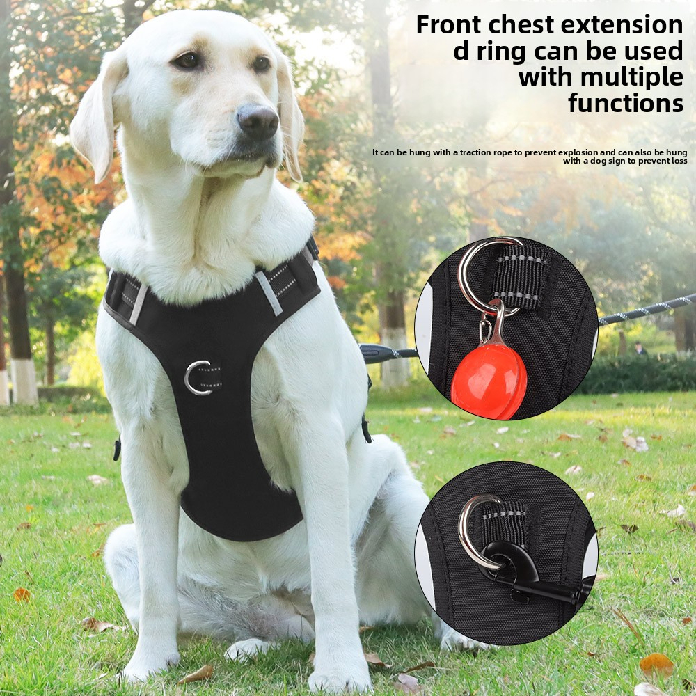 Cross-Border Luxury Sport Dog Leash Big Dog Chest Strap Reflective Walking Rope Breathable Anti-Break Wholesale Availability,U-ME PET LUV,Cross-Border Luxury Sport Dog Leash Big Dog Chest Strap Reflective Walking Rope Breathable Anti-Break Wholesale Availability