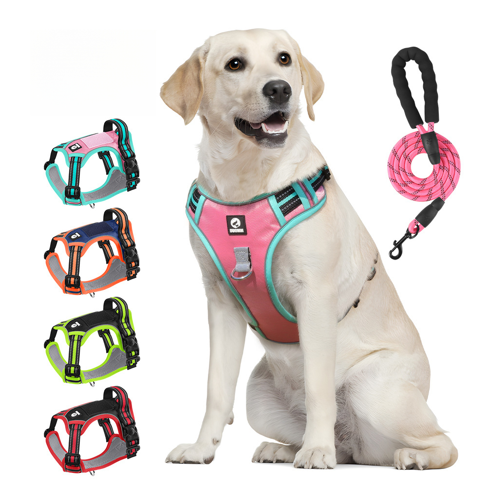 Wholesale Pet Products Upgraded Oxford Pet Chest Strap Vest Luxury Simple Reflective Dog Leash Commuter Explosion-Resistant Wear-Resistant Dog Harness,U-ME PET LUV,Upgraded Oxford Pet Chest Strap Vest Luxury Simple Reflective Dog Leash Commuter Explosion-Resistant Wear-Resistant Dog Harness