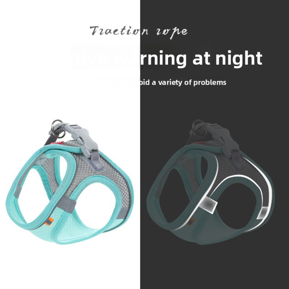 High Quality Reflective Pet Vest Breathable Small Dog Cat Walking Leash Quick Release for Fashion-conscious Pet Owners,U-ME PET LUV,High Quality Reflective Pet Vest Breathable Small Dog Cat Walking Leash Quick Release for Fashion-conscious Pet Owners