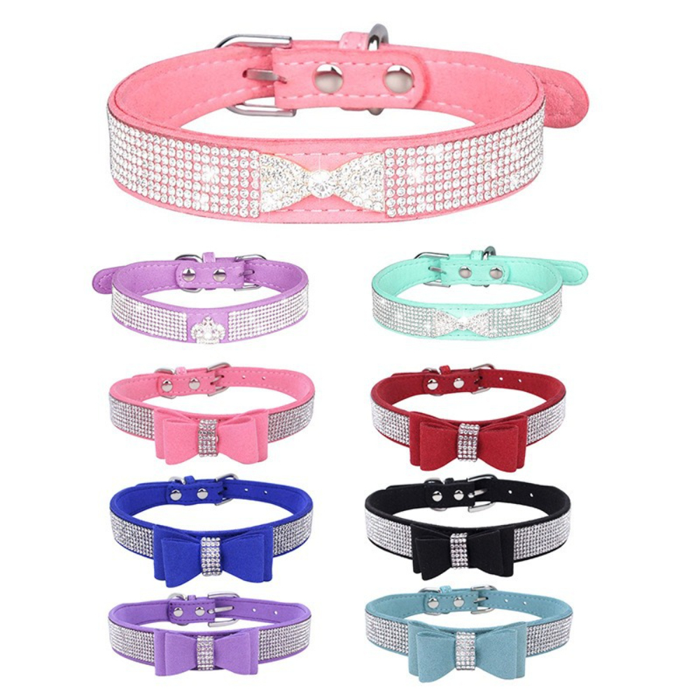 Luxury Cat Dog Collar Fashion Design with Shiny Rhinestone Diamond Adjustable Cat Bow Tie with Cartoon Style Lights for Pets,U-ME PET LUV,Luxury Cat Dog Collar Fashion Design with Shiny Rhinestone Diamond Adjustable Cat Bow Tie with Cartoon Style Lights for Pets