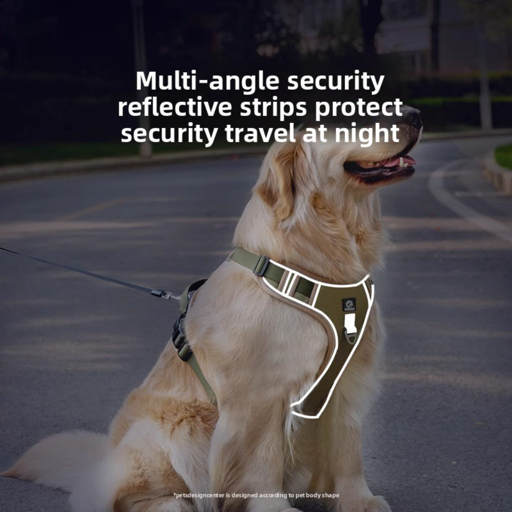 Cross-Border Large Dog Chest Back Vest with Adjustable Dog Leash Breathable Reflective Nylon Oxford Sport Style Pet Fashion,U-ME PET LUV,Cross-Border Large Dog Chest Back Vest with Adjustable Dog Leash Breathable Reflective Nylon Oxford Sport Style Pet Fashion